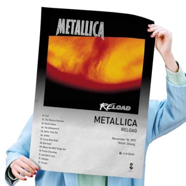 Imagem de Poster Autoadesivo 40X60cm Álbum Reload Metallica, heavy metal, Spotify