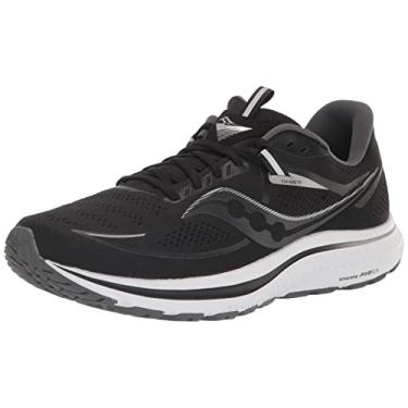 Imagem de Saucony Tênis de corrida masculino Omni 21, Preto/branco, 12.5 Wide