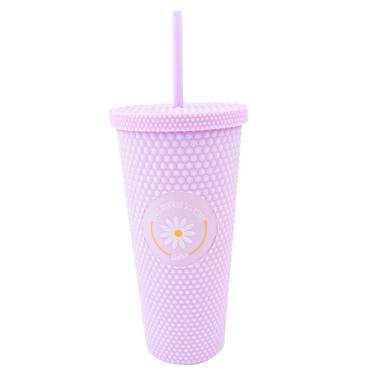 Imagem de Copo c/ canudo texturizado 700ML calmomila fosco uatt