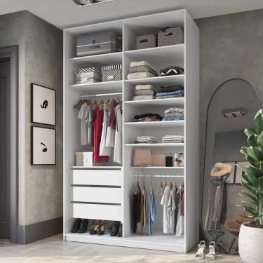 Imagem de Closet Solteiro 100% mdf bp 2 Vaos 3 Gavetas Sion