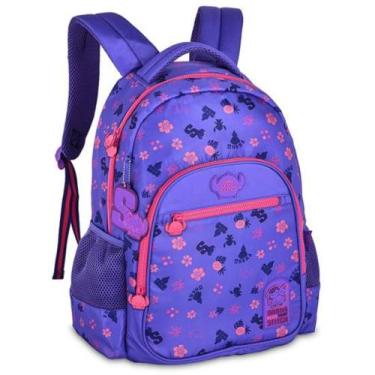 Imagem de Mochila de Costas Juvenil STITCH DISNEY - Clio TS24627, ROXO