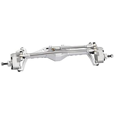 Imagem de RZXYLRC Eixo Complet de liga de alumínio para carro rastreador Axial Capra 1.9 UTB RC (prata, frente)