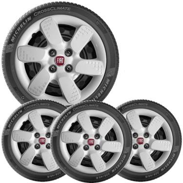 Imagem de Kit 4 Calota Fiat Uno Mille Palio Siena Aro 13 095Cb