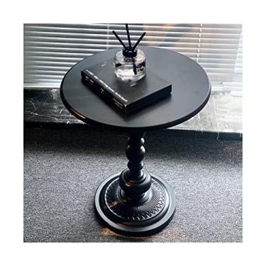 Imagem de Mesa de centro pequena de ferro para decoração de móveis para casa, sala de estar, mesa lateral redonda para sofá, mesa lateral criativa, mesa de cabeceira móvel, mesa de cabeceira pequena