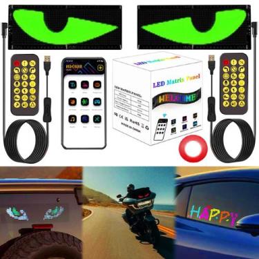 Imagem de Luzes LED Devil Eyes para carros, tela macia de janela, 2 unidades - r