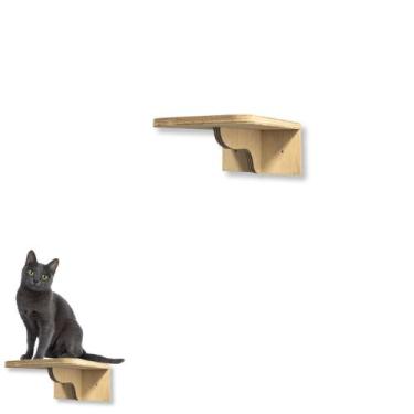 Imagem de Prateleira Para Gato Área Externa 1pc Tam M Parafusado Resistente Com 