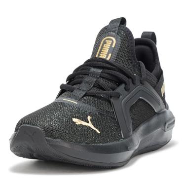 Imagem de PUMA Tênis infantil unissex Softride Enzo, Preto e dourado Ss25, 20