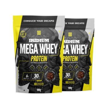 Imagem de Kit 2x Mega Whey Protein 900g - Iridium Labs, Chocolate