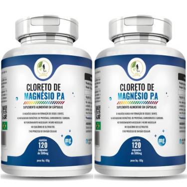 Imagem de KIT C/2 Cloreto de Magnésio Pa - 120 Cáps - Fits Life