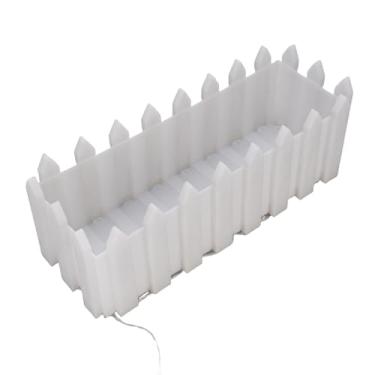 Imagem de Plantador de LED Com Energia Solar, RGB 8 Modos IP55 Pote de Planta à Prova de Chuva para Varanda de Jardim de Varanda