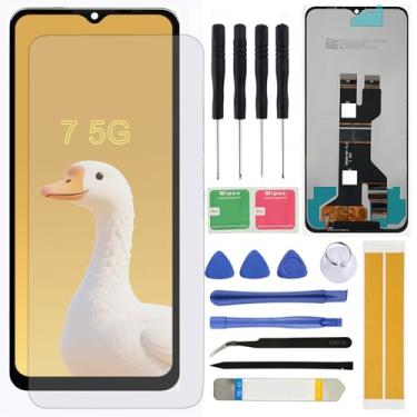 Imagem de Substituição de tela LCD para T-Mo Bile Revvl 7 5G 6,58'' TMRV075G Montagem LCD Display Touch Screen Digitalizador com ferramentas