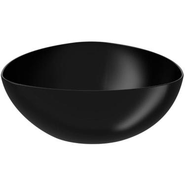 Imagem de Saladeira Triangular Tigela 3,5L Cozinha Plástico Saladas Preta Essential Coza