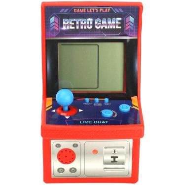 Imagem de Jogo Mini Fliperama Retrô Portátil Vermelho - BBR Toys