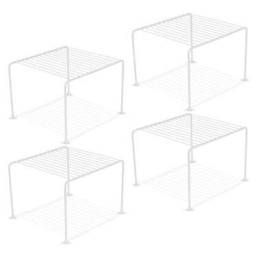 Imagem de Kit 4 Organizador de Armario Aramado - 22CM - PAI - Decasa, Branco