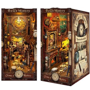 Imagem de Kit Book Nook Jioustoy Book Nook com capa protetora LED Bell's Mystery