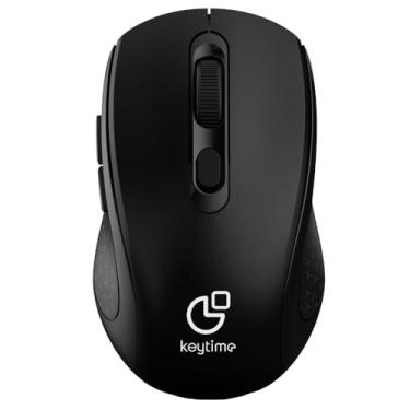 Imagem de Mouse Keytime SmartOne Sem Fio 1.600DPI USB 2.4GHz Bluetooth 5.2 Preto KYT00008
