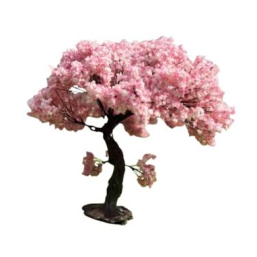 Imagem de MERIGLARE Modelo de cerejeira, cena arquitetônica, miniatura, artesanato faça você mesmo, modelo de árvore artificial, planta realista para mesa de areia, 15cm