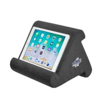 Imagem de Flippy Suporte de almofada para tablet e suporte para iPad para colo, mesa e cama, vários ângulos com armazenamento, compatível com Kindle, Fire, iPad Pro 12.9, 10.9, 10.2, Air e Mini,