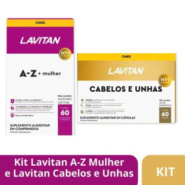 Imagem de Kit Lavitan A-Z Mulher + Lavitan Cabelos e Unhas 60 Comp