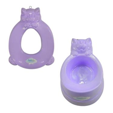 Imagem de CONJUNTO DESFRALDE TRONINHO PINICO ASSENTO VASO REDUTOR INFANTIL PLASTIBABY (Lilás)