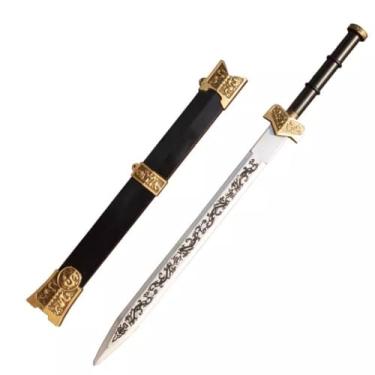 Imagem de damdos Espada Samurai Cosplay Halloween, Kung Fu Da Dinastia Han Para Rpg, Aniversários E Presentes (Ouro)