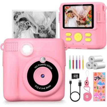 Imagem de Câmera Digital Infantil Com Impressão Instantânea, Câmera De Impressão