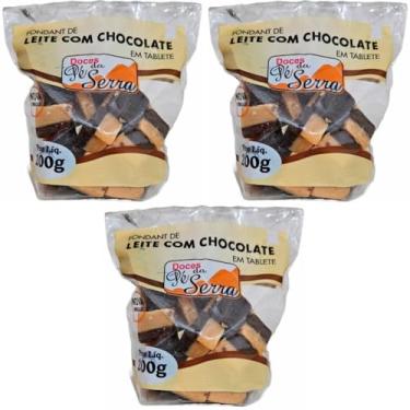 Imagem de 3 Saquinho de Doce de Leite com Chocolate Mineiro de Minas Gerais 200g - Doces Pé da Serra