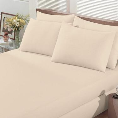 Imagem de Lençol De Malha Venesa Fio Penteado Solteiro 30-Cm Pérola