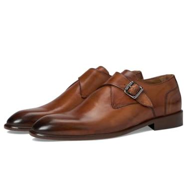 Imagem de Bruno Magli Mocassim masculino Solero Monk-Strap, Marrom, 38
