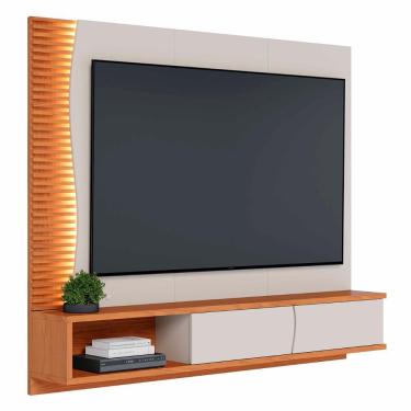 Imagem de Painel Tv 65 Pol E Bancada Suspensa Sintra Off White/freijó C05 - Mpozenato