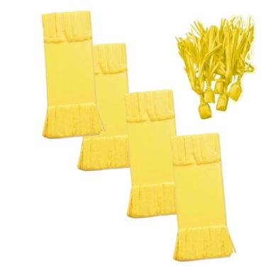 Imagem de Papel Seda Amarelo para Embalar Bala De Coco 190 Unidades - Genérica
