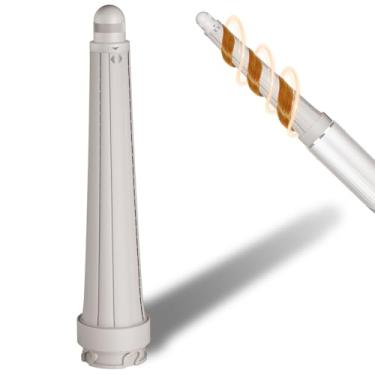 Imagem de AFDD Modelador de Cachos de Barril Longo Compatível com Shark FlexStyle HD435/430, Enrolador de Cabelo Cônico de 0,78 a 1,4 Polegadas, Barril Autocurvável com Direções Duplas de Cachos