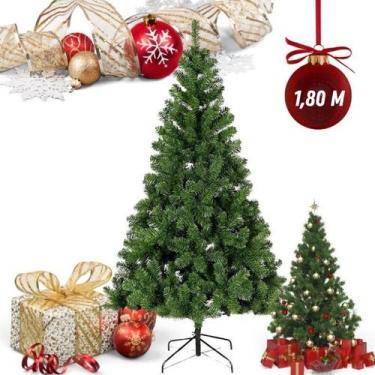 Imagem de Árvore De Natal Grande Luxo Pinheiro Verde 1,80 M Cheia 320 Galhos Env
