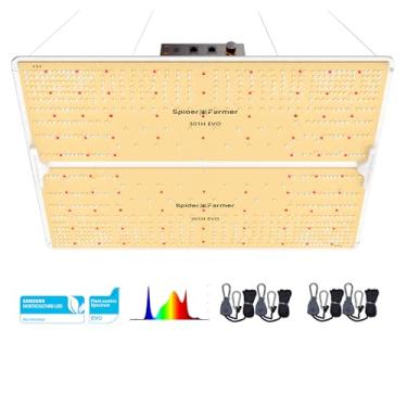 Imagem de SPIDER FARMER SF4000, Samsung LM301H EVO LED Grow Light, luzes de plantas de espectro completo, lâmpadas comerciais reguláveis de 450 W e alta eficiência e penetração mais profunda para mudas vegetais