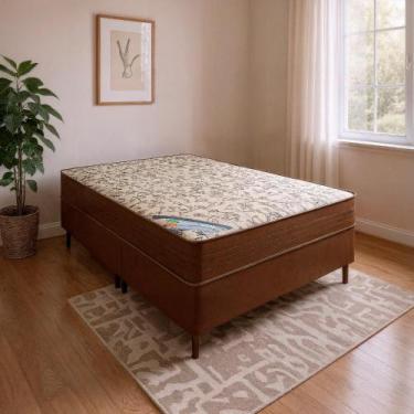 Imagem de Colchão King Molas Ensacadas Baker + Base 193x203x62 - Bom Pastor