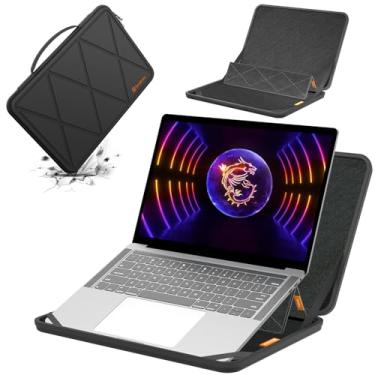 Imagem de Smatree Capa protetora rígida de EVA com suporte compatível com MSI Raider GE68 HX 14V, MSI Vector 16 HX A14V/A13V, bolsa para notebook fina e antichoque (MS112)
