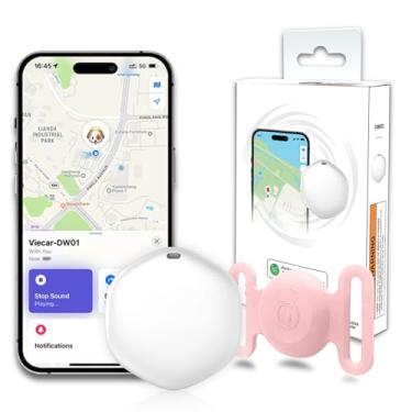 Imagem de Rastreador GPS para cães, mini rastreador GPS de gatos, etiqueta de rastreamento de cães com suporte, sem taxa mensal, funciona com Apple Find My (apenas iOS), dispositivo de rastreamento de cães