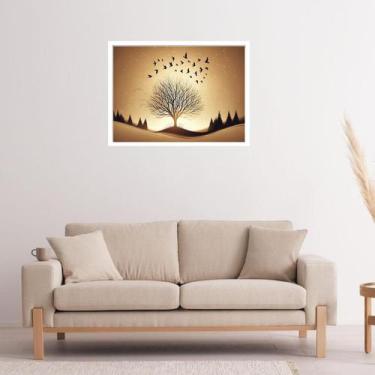 Imagem de Quadro Decorativo Árvore da Vida - 50x70cm - Quadros On-line, Moldura 