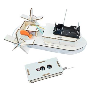 Imagem de menolana Kits de experimentos científicos de madeira faça você mesmo, modelo de barco de brinquedo de aprendizagem, montar, brinquedos criativos de haste para