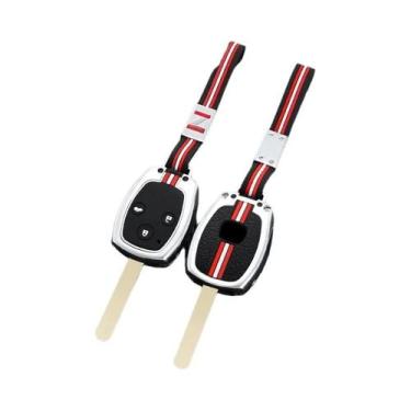 Imagem de Honda Accord Civic CRV Pilot Key Case Capa De Metal Chaveiro Protetor 