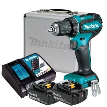 Imagem de Furadeira Parafusadeira 2 Baterias 18v 5ah Makita Ddf485 C/ Carregador