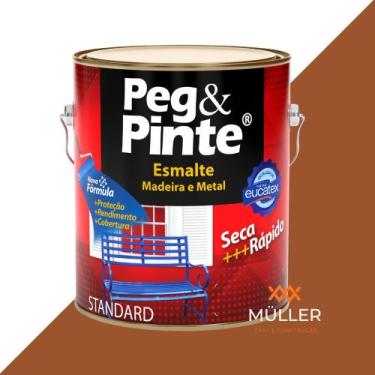 Imagem de Tinta Esmalte Sintético Brilhante Metal Madeira 3,6L Eucatex - Peg Pin