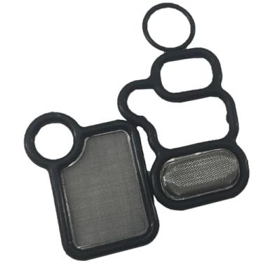 Imagem de DEVMO Conjunto de tampa de válvula solenoide VVT VTEC 3 peças 15815-RAA-A02 compatível com elemento de acordo CR-V 2002-2015 Civic Si Fit Accord Crosstour, RSX Base e Tipo S TSX RDX, 15845-RAA-A01