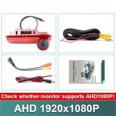 Imagem de GreenYi AHD 1080P Câmera de visão traseira para veículo com luz de freio compatível com Renault Trafic/Compatível com Vauxhall Compatível com Opel Vivaro/Compatível com Nissan NV300 Compatível com Fia