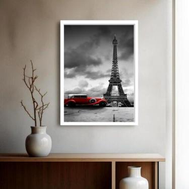 Imagem de Quadro Decorativo Paris Carro Antigo - 70x50cm - Quadros On-line, Mold