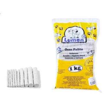 Imagem de Osso Comestível P/cães Lumen 1 Kg Osso Palito 15/5