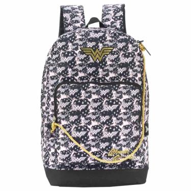 Imagem de Mochila Infantil Mulher Maravilha Preto Ms46380ww Luxcel