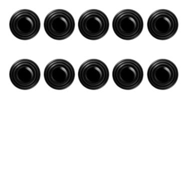 Imagem de Protetor de Porta Carro Silicone Anti Batida 4 Peças | Adesivo Amortecedor Anti Impacto Veicular Universal Automotivo (10 unid. Anti colisão- REDONDO)