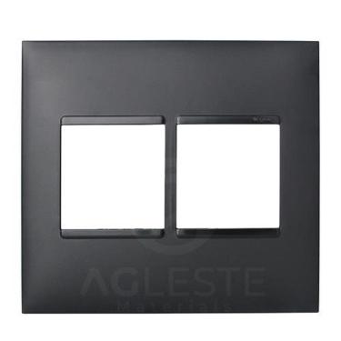 Imagem de Placa P/ 4 Modulos Suporte 4X4 Pial Plus + Preto 618512P