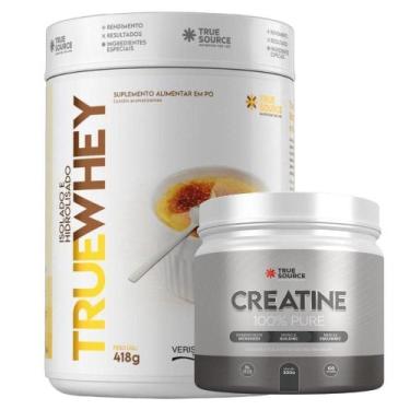 Imagem de Whey Protein Créme Brulée 418G + Creatina 300g True Source